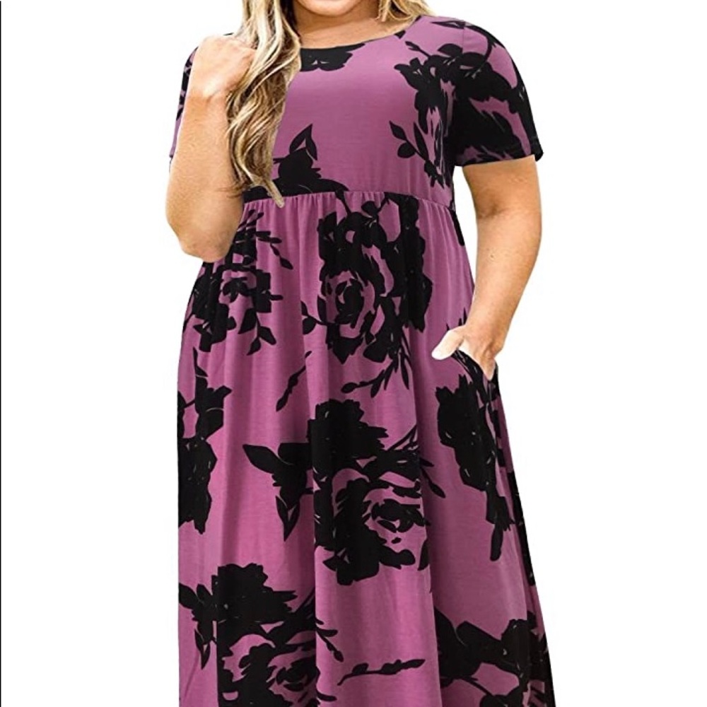 Nemidor Maxi purple black floral